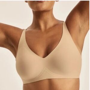 Knix Revolution V-neck Bra Sz L Warm Sand